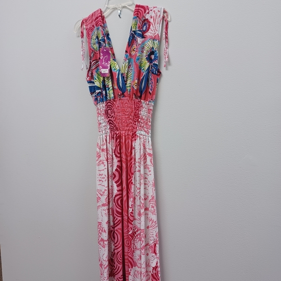 Maxi dress colorful floral print XXL - Picture 7 of 11